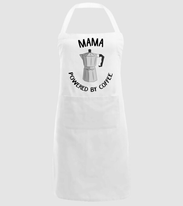 Mama powered by coffee_D1655019 model alb pe tricou