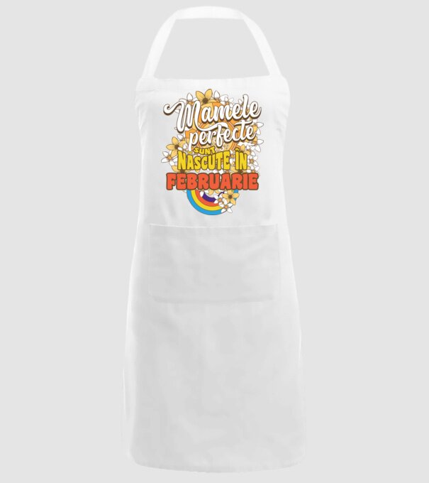 Mamele perfecte sunt născute în februarie. model alb pe tricou
