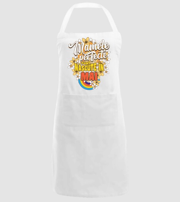 Mamele perfecte sunt născute în mai. model alb pe tricou