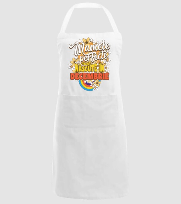 Mamele perfecte sunt născute în decembrie. model alb pe tricou