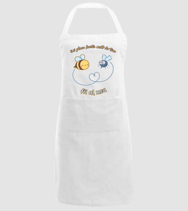 îmi place foarte mult de tine - fii al meu model alb pe tricou