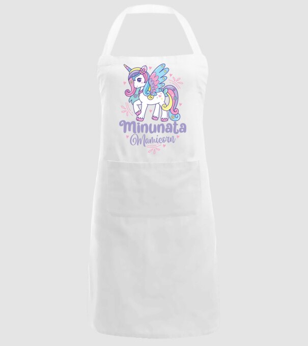 Minunata Mamicorn model alb pe tricou