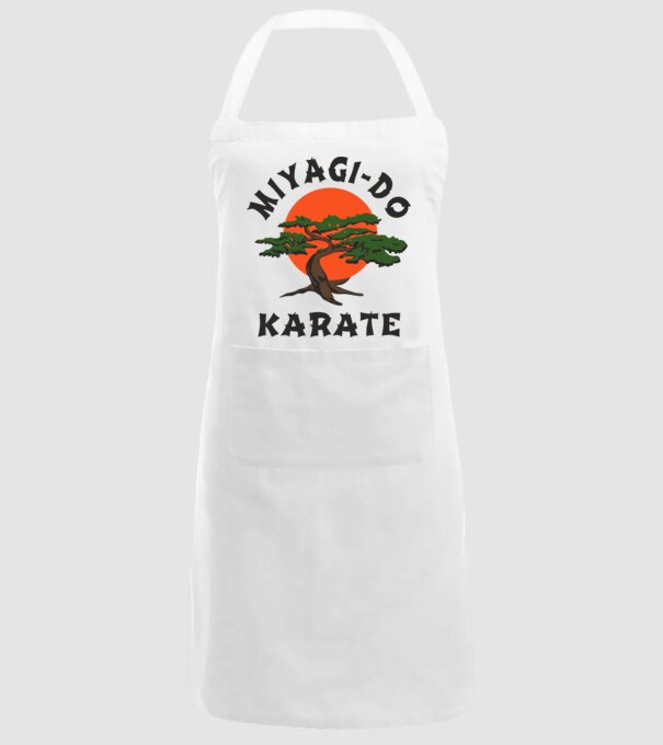 Miyagi-do karate cobra kai model alb pe tricou