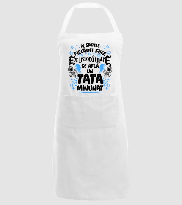 în spatele fiecărei fiice extraordinare se află un tată minunat model alb pe tricou