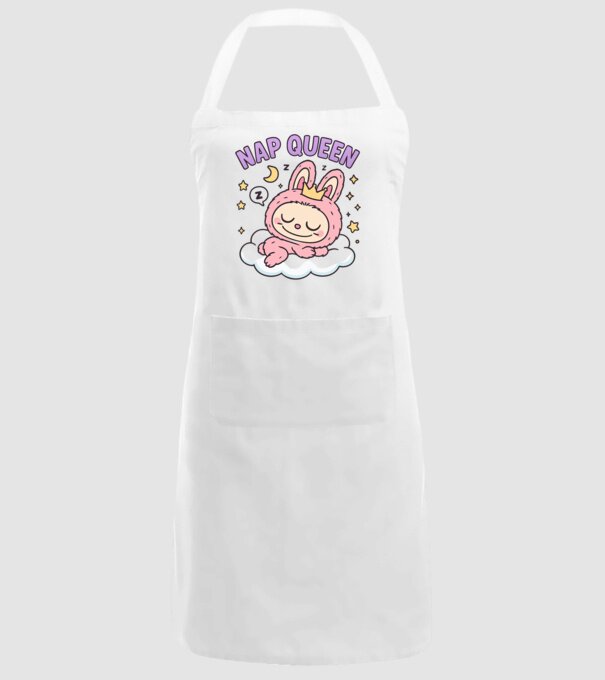 Nap Queen model alb pe tricou
