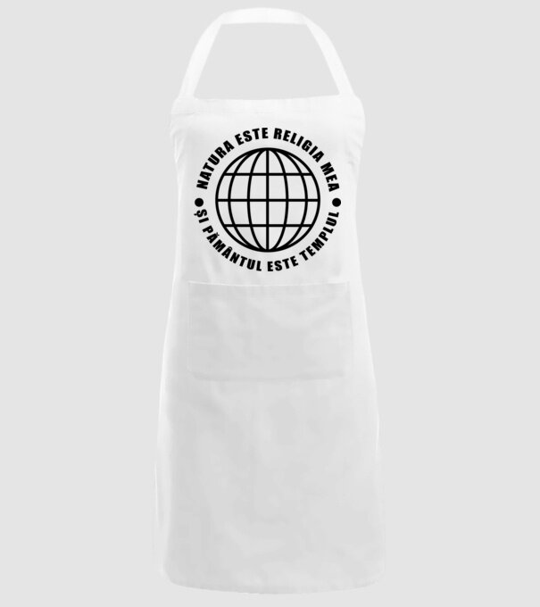 Natura este religia mea model alb pe tricou