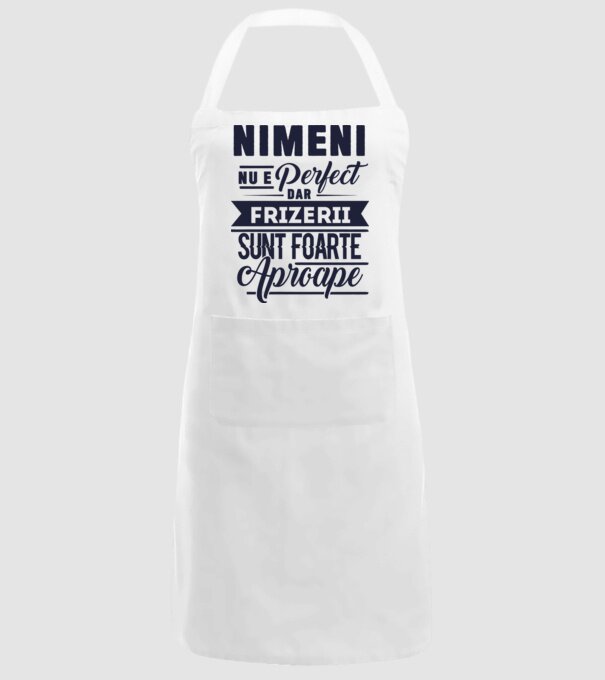 Nimeni nu e perfect, dar frizerii sunt foarte aproape model alb pe tricou