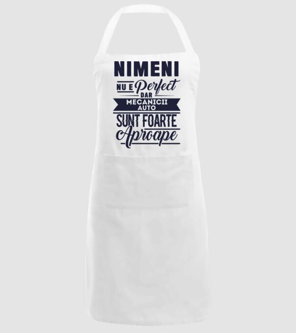 Nimeni nu e perfect, dar mecanicii auto sunt foarte aproape model alb pe tricou