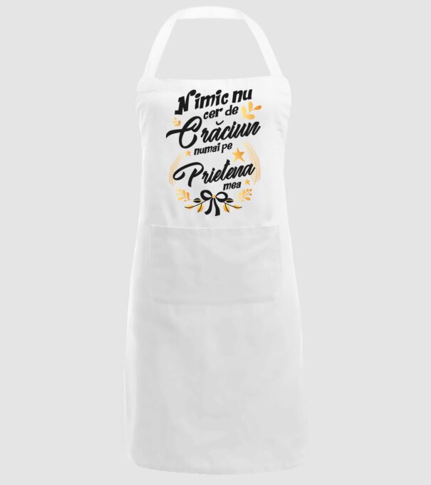 nimic nu cer de Crăciun, numai pe prietena mea model alb pe tricou