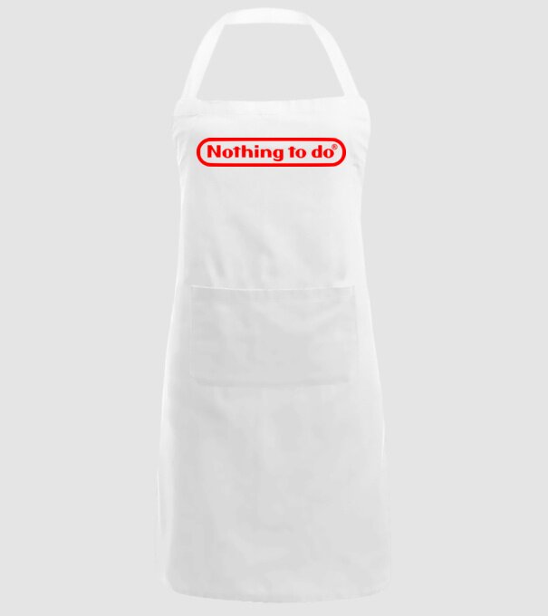Nothing to do model alb pe tricou