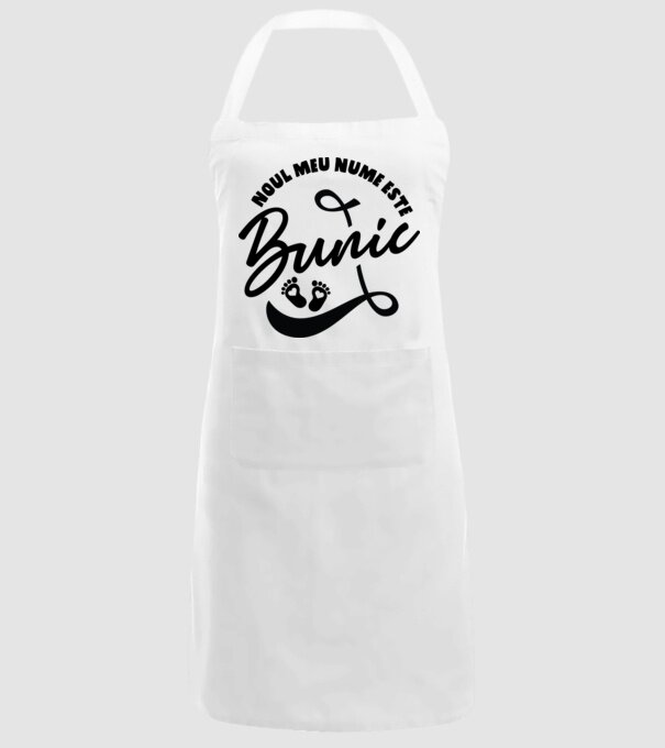 Noul meu nume este Bunic model alb pe tricou