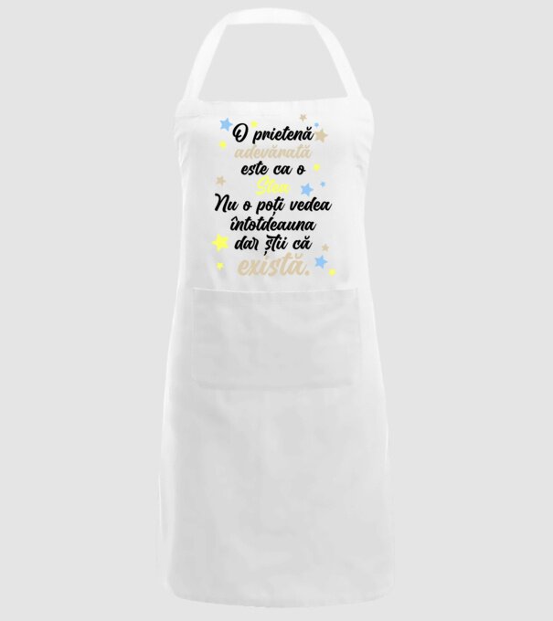 O prietenă adevărată este ca o stea. Nu o poți vedea întotdeauna, dar știi că există. model alb pe tricou