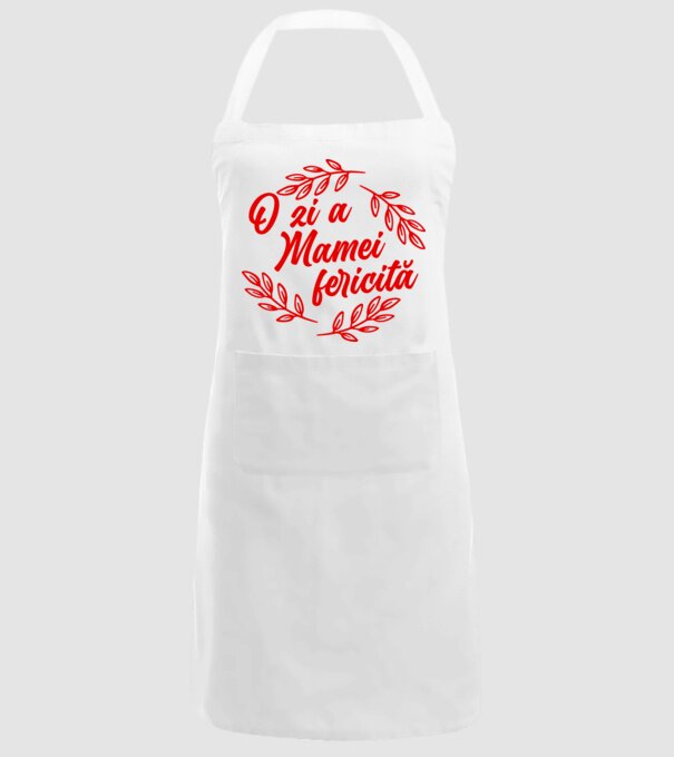 O zi a mamei fericită model alb pe tricou