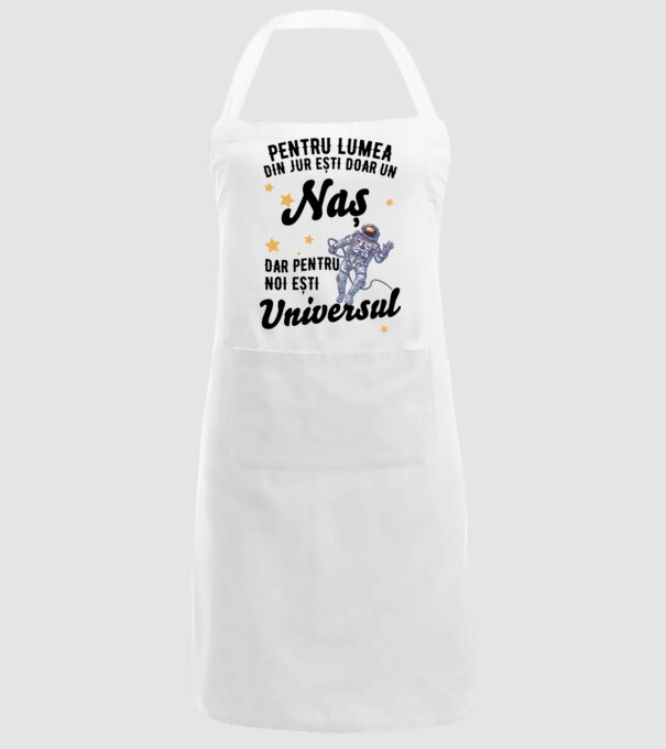 Pentru lumea din jur ești doar o naș, dar pentru noi ești întreaga lume 02 (2) model alb pe tricou
