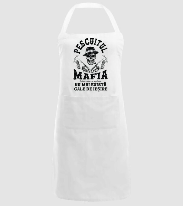 Pescuitul este ca mafia, odată ce te-ai implicat, nu mai există cale de ieșire model alb pe tricou