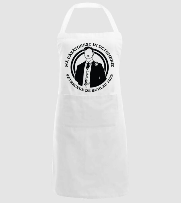 Petrecere de burlac octombrie model alb pe tricou