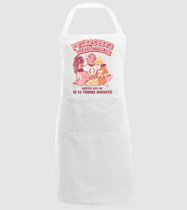 petrecerea burlăcitelor - noaptea asta nu se va termina niciodată! model alb pe tricou