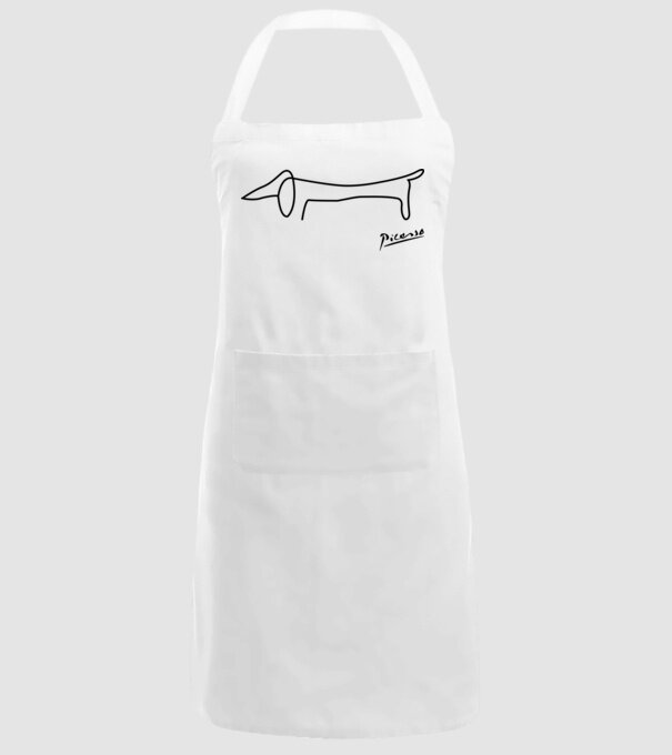 Picasso model alb pe tricou