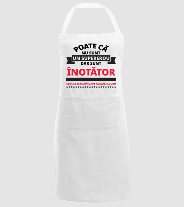 Poate că nu sunt un supererou, dar sunt ÎNOTĂTOR, ceea ce este aproape același lucru model alb pe tricou
