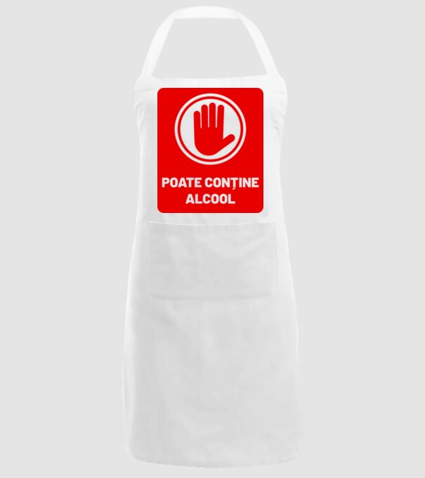 poate conține alcool model alb pe tricou
