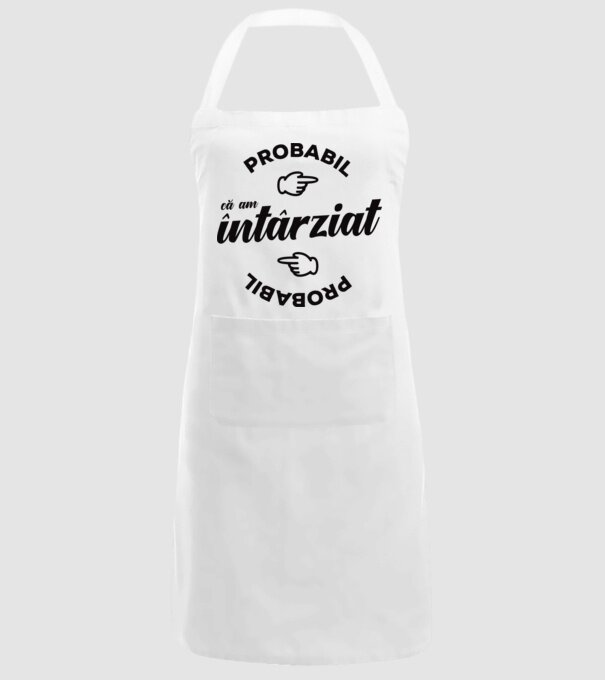 Probabil că am întârziat model alb pe tricou
