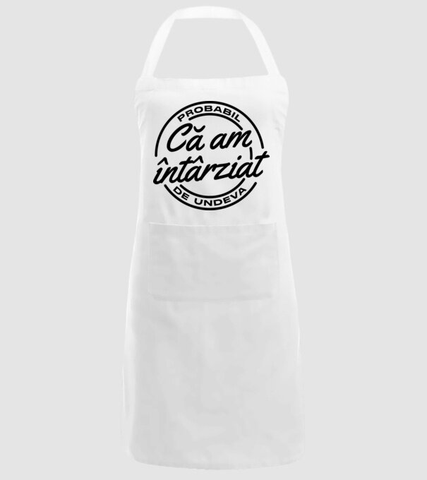 Probabil că am întârziat de undeva model alb pe tricou