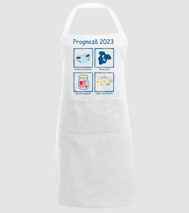 Prognoză 2023 model alb pe tricou