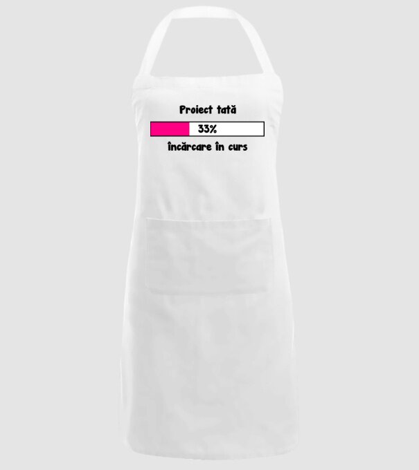 Proiect tată - încărcare în curs model alb pe tricou