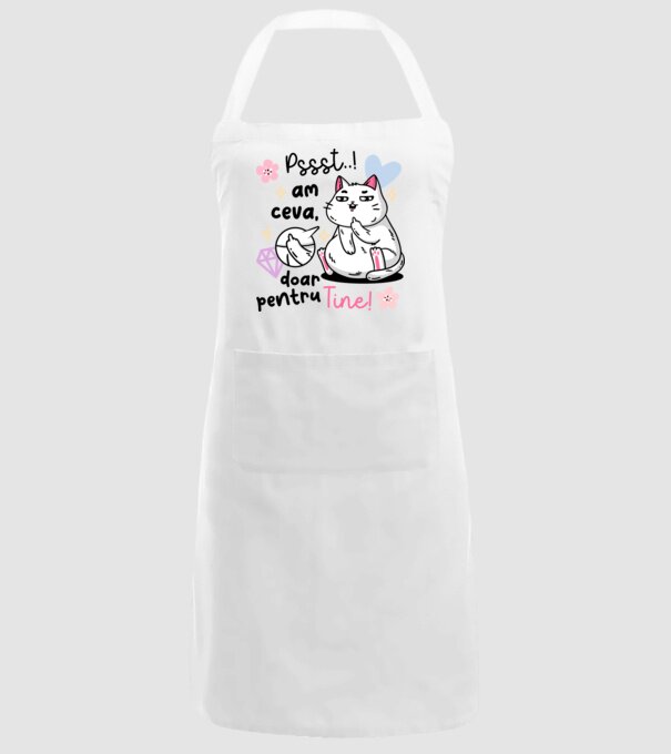Pssst, am ceva doar pentru tine! model alb pe tricou