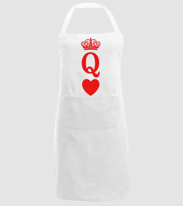 Queen model alb pe tricou