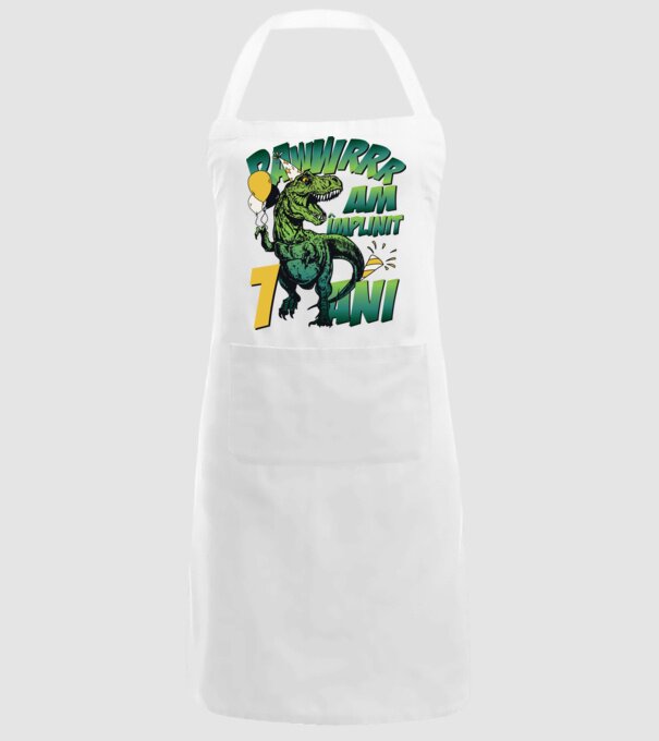 Rawr Am împlinit 1 an model alb pe tricou