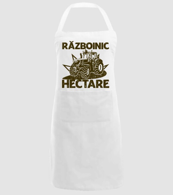 Războinic Hectare model alb pe tricou