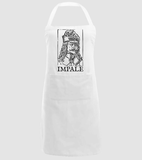 România dracula impale model alb pe tricou