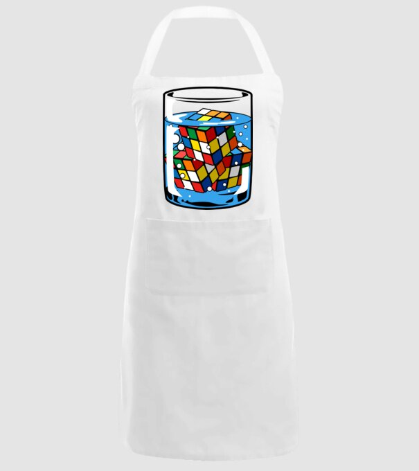 Rubik Ice model alb pe tricou