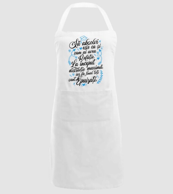Să absolvi este ca și cum ai avea relație model alb pe tricou