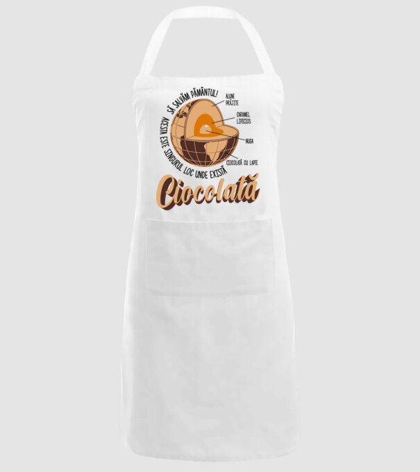 să salvăm Pământul! acesta este singurul loc unde există ciocolată - alune prăjite, caramel lipicios, nuga, ciocolată cu lapte model alb pe tricou