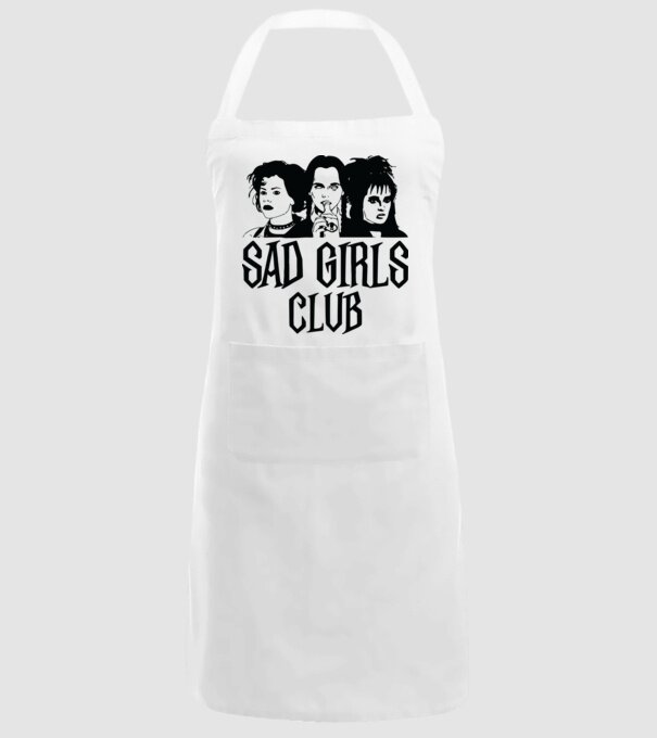 Sad Girls Club model alb pe tricou