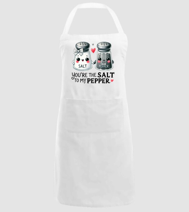 Salt to my Pepper model alb pe tricou