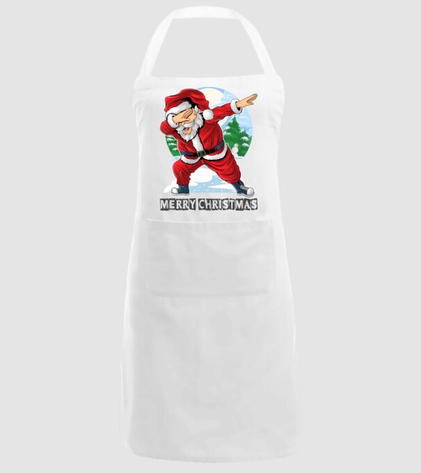 Santa merry christmas model alb pe tricou