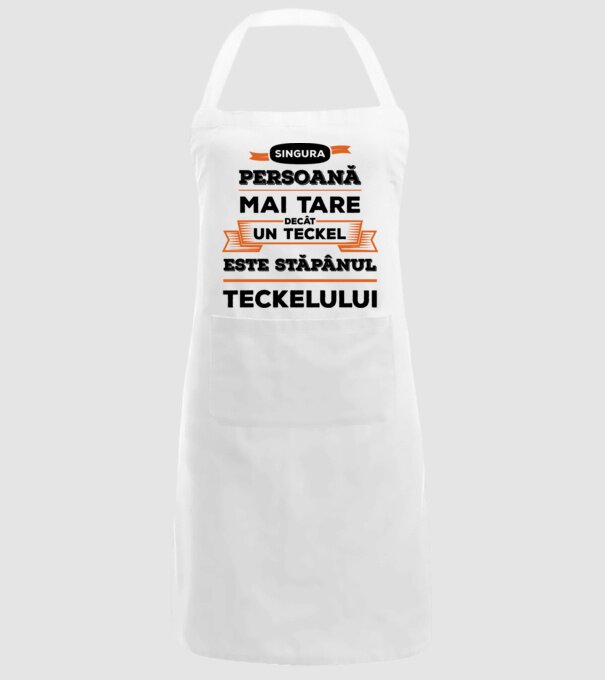 singura persoană mai tare decât un Teckel este stăpânul Teckelului model alb pe tricou