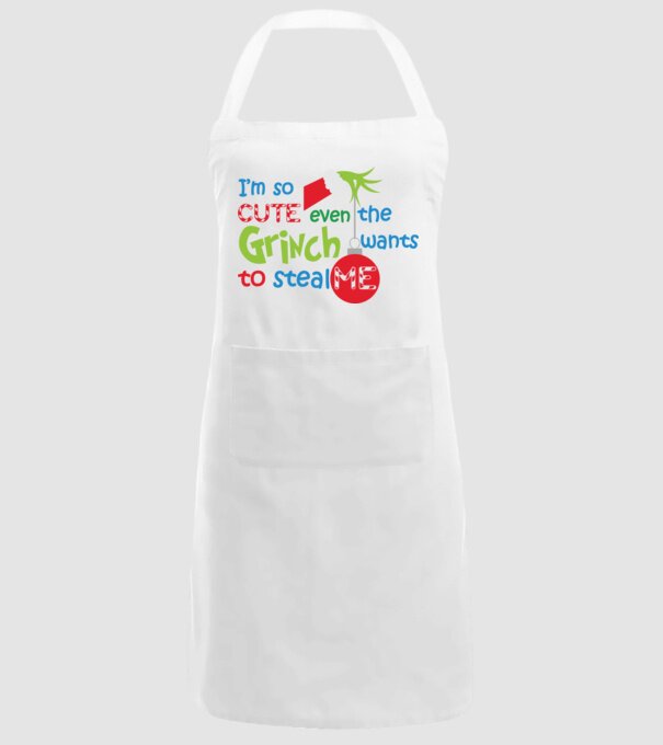 So cute Grinch model alb pe tricou
