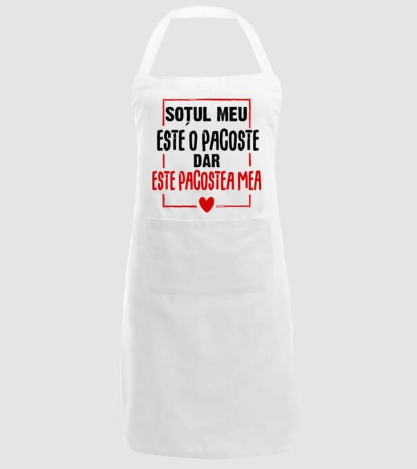 soțul meu este o pacoste model alb pe tricou