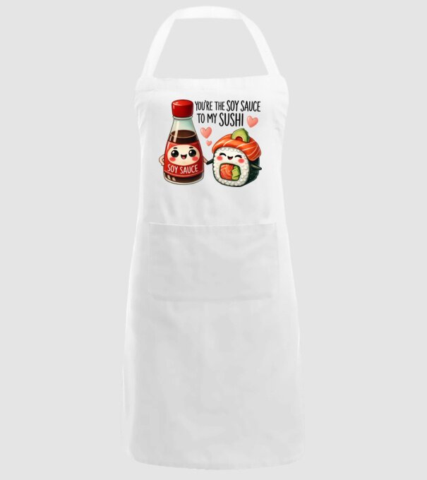 Soy Sauce to my Sushi model alb pe tricou