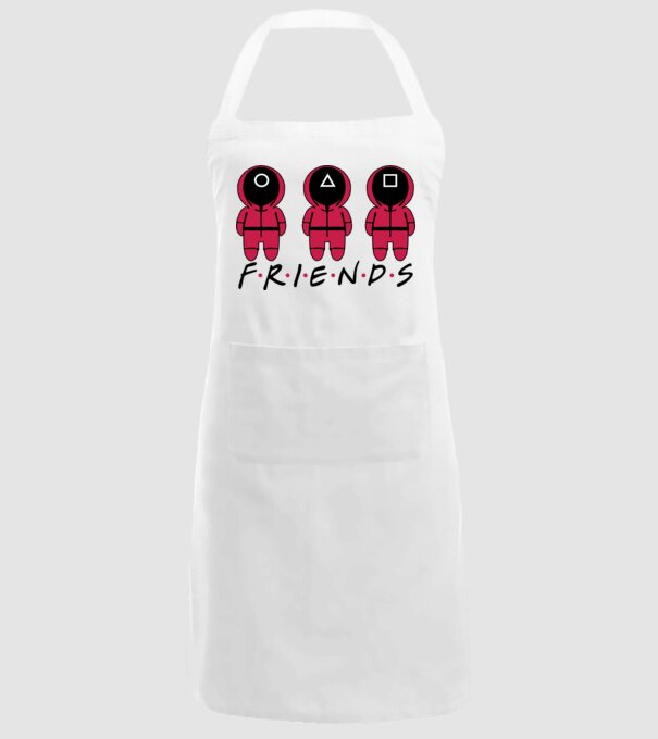 squid game friends model alb pe tricou