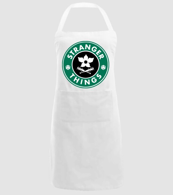 stranger things starbucks model alb pe tricou