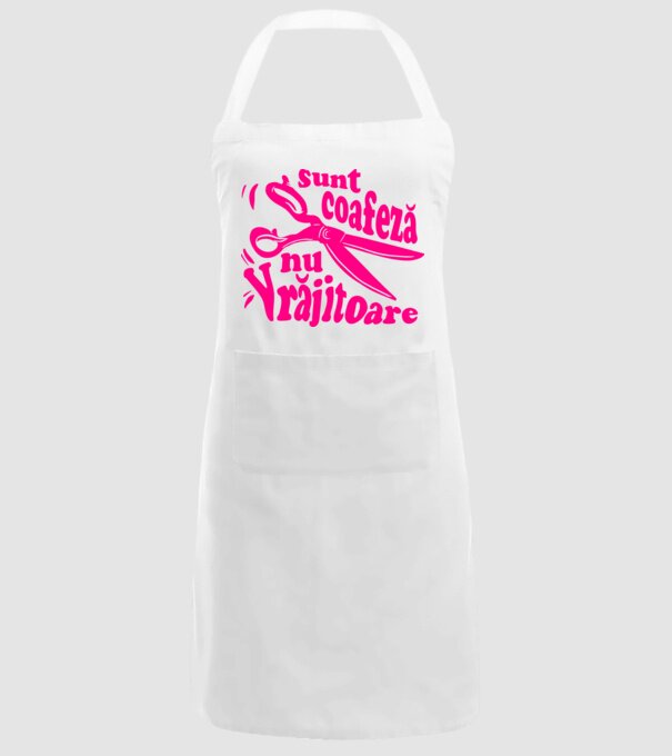 sunt coafeză, nu vrăjitoare model alb pe tricou