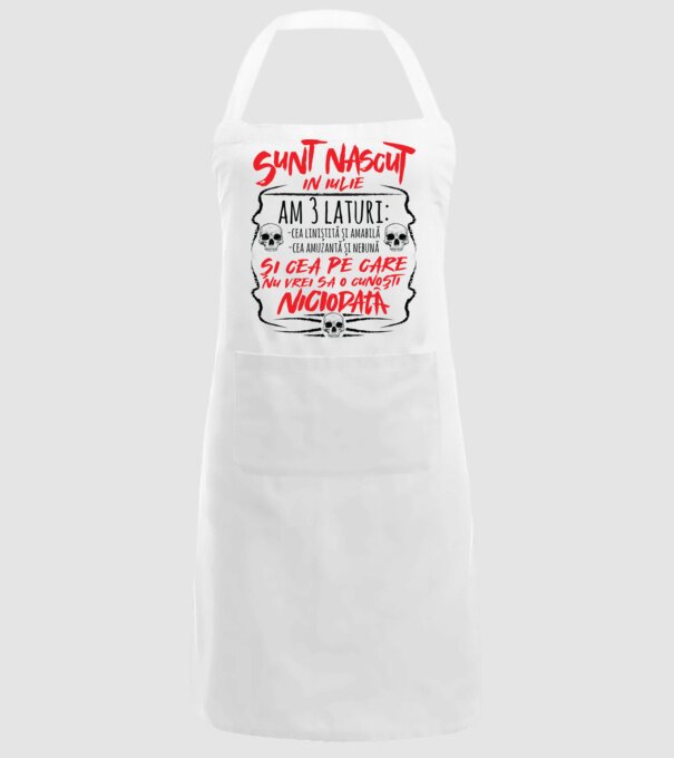 Sunt născut în iunie, am 3 laturi model alb pe tricou