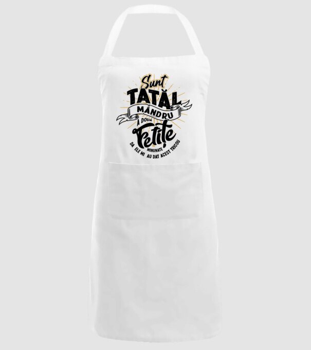 Sunt tatăl mândru a două fetițe minunate - da, ele mi-au dat acest tricou model alb pe tricou