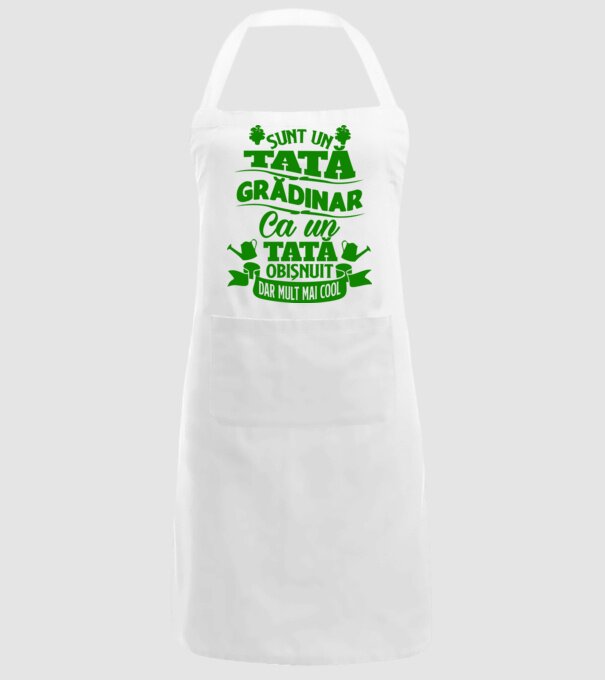Sunt un tată grădinar model alb pe tricou