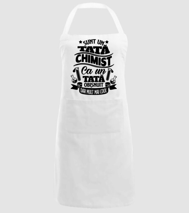 Sunt un tată chimist, ca un tată obișnuit, dar mult mai cool model alb pe tricou